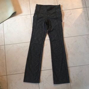 Grey Yoga Pants / Flared Leggings